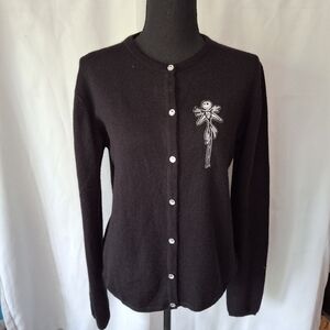 Jack Skellington A Nightmare Before Christmas Cardigan Sz L